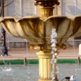 The fountain is on - a sure sign of Spring at GEV!